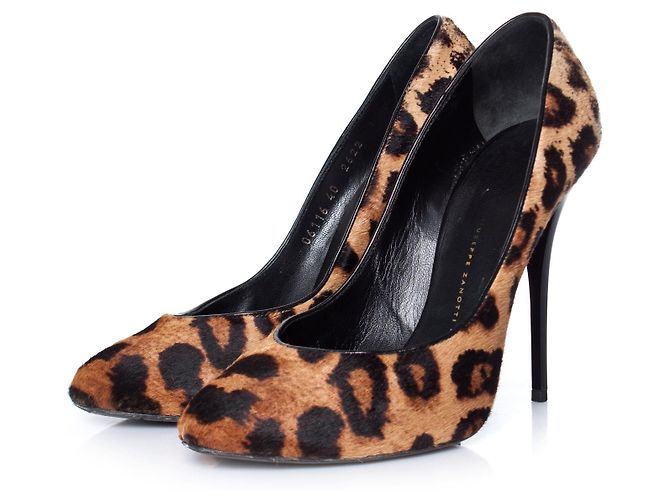 Giuseppe Zanotti, Décolleté leopardato Marrone