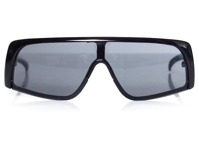 gucci, Black futuristic sunglasses.  ref.1003288