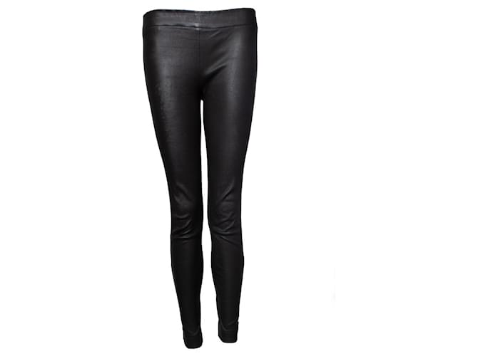 THE ROW, leather trousers in anthracite Grey  ref.1003305