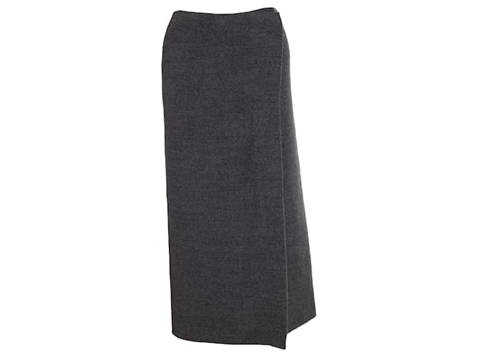 Yohji Yamamoto, Falda larga de lana gris.  ref.1003362