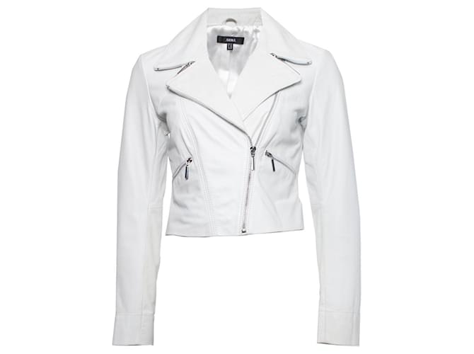Autre Marque Arma, White leather jacket  ref.1003385