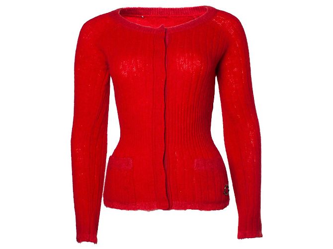 MONCLER, Rote Strickjacke 