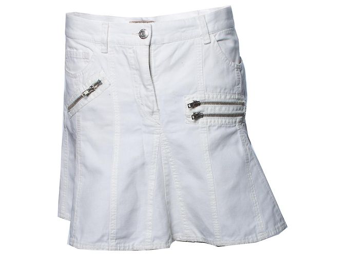 See by Chloé GUARDA PER CHLOE, gonna di jeans bianca svasata Bianco