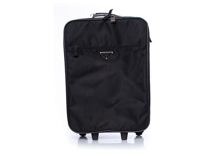 Prada, small nylon cabin bag Black