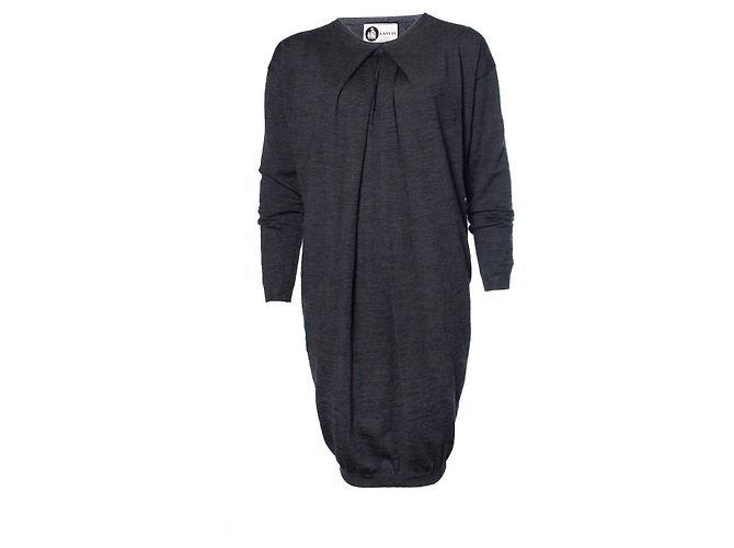 LANVIN, Graues Wollkleid