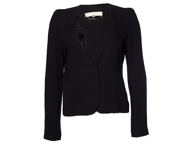 Autre Marque Vanesa Bruno, Black wrap blazer Viscose  ref.1003471