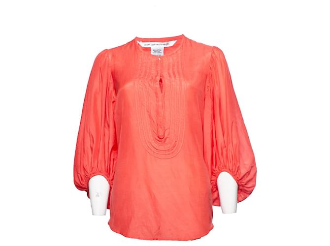 Autre Marque Diane von Furstenberg, Pink blouse Silk Cotton  ref.1003475