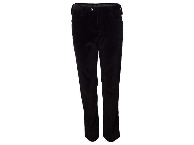 Gucci, calça canelada de veludo na cor preta