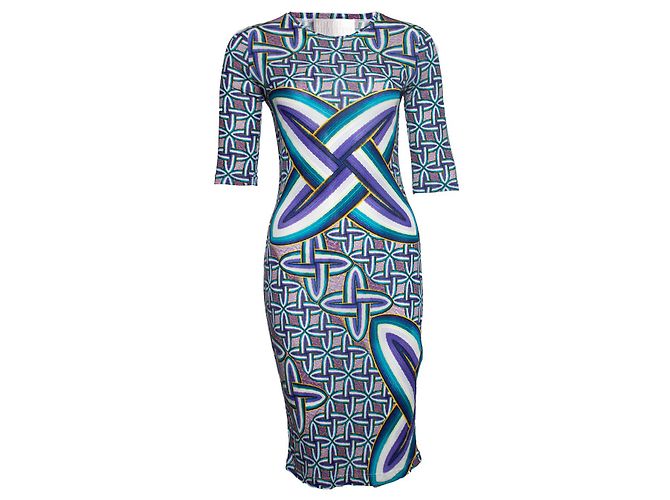 Autre Marque Peter Pilotto, Grafisches Stretchkleid Mehrfarben