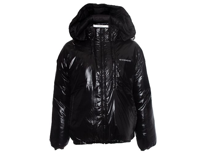 GIVENCHY, Vinyl puffer jacket Black