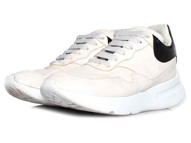Alexander mcqueen, cream colored trainers Leather  ref.1003499