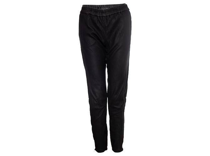 Autre Marque Traje22, calça de couro Preto