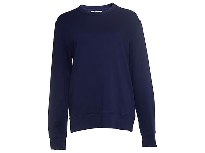 Acne Studio, Blue crewneck sweater Cotton  ref.1003511