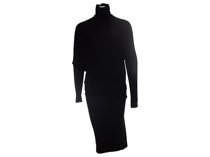 Plein Sud jeans, Black Maxi Dress Viscose  ref.1003514
