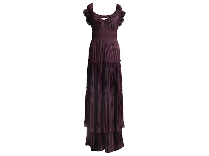 Autre Marque Diane von Furstenberg, purple silk dress in size 10/S.  ref.1003580