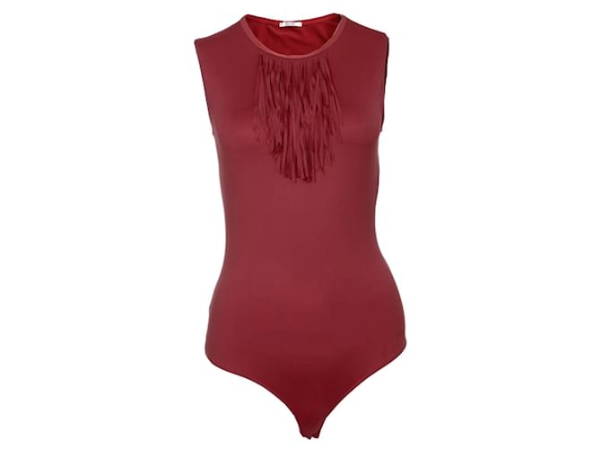 WOLFORD, red laser string body with fringes in size M.  ref.1003584