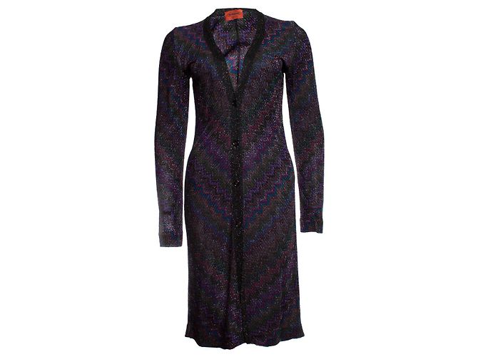 MISSONI, cardigã lurex roxo
