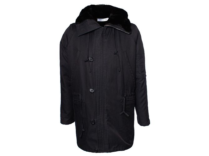 Autre Marque Yves Salomon, Parka foderato in pelliccia Grigio