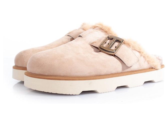HOGAN, mules à détails de boucles