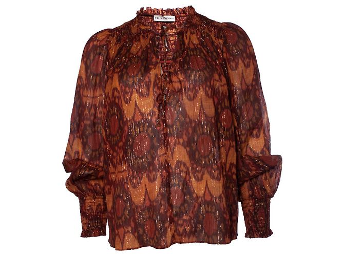 Autre Marque Ulla Johnson, Mehrfarbige Bluse mit Lurex Mehrfarben