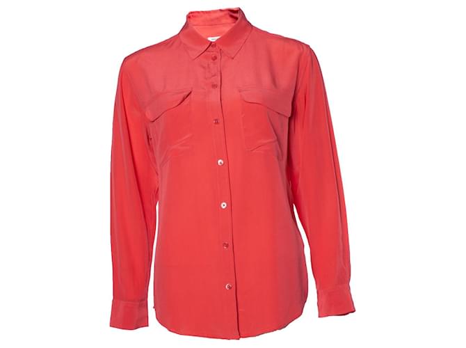 Equipment Équipement, chemise rose en soie  ref.1003654