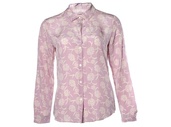 Autre Marque Momoni, blouse with floral print Purple Silk  ref.1003656