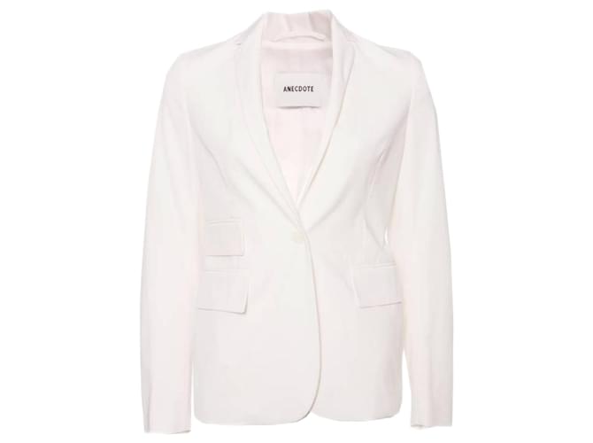 Autre Marque Anecdote, White Blazer Polyester  ref.1003684