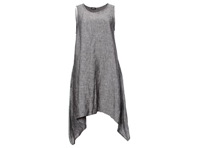 Autre Marque Jen Kahn, robe en lin gris avec 2 poches pour les mains en taille S/M.  ref.1003689