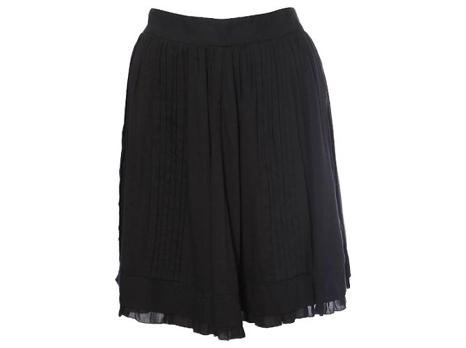 Just Cavalli NUR CAVALLI, Schwarzer Rock mit Strichen.