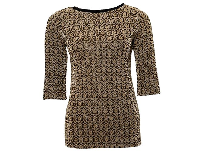 Patrizia pepe, Top lurex Castaño Dorado