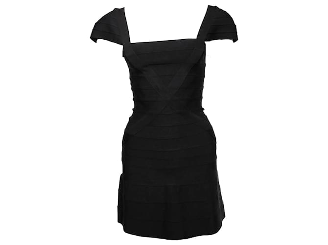 Autre Marque Black bodycon dress in size S. Polyester  ref.1003701