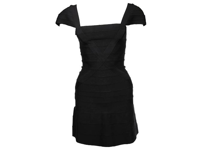 Autre Marque Schwarzes, figurbetontes Kleid in Größe S.