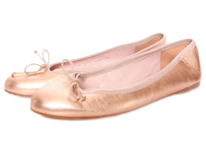 Autre Marque Paul Warmer, Rosa Metallic-Ballerinas. Pink Leder  ref.1003739