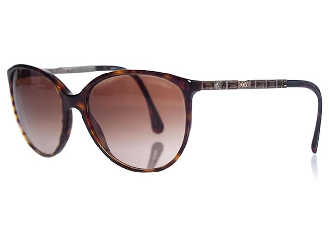 Chanel, óculos de sol marrom olho de gato  ref.1003748