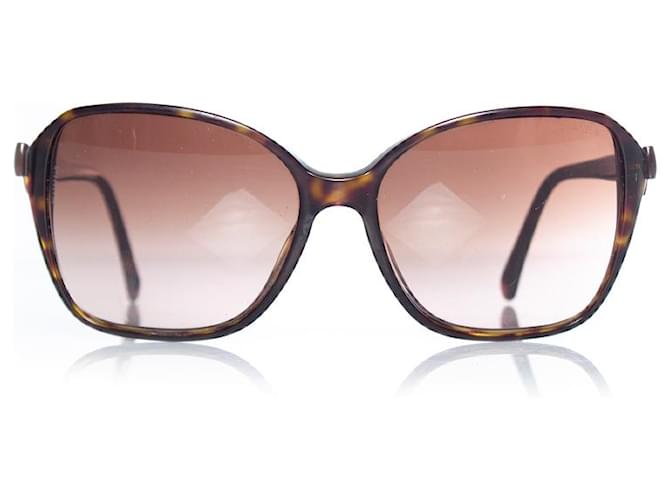 Chanel, Brown square tortoise bow sunglasses ref.1003754 - Joli Closet