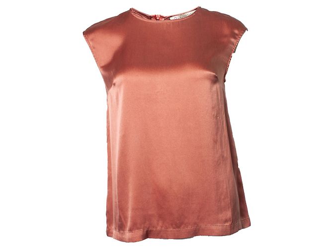 Autre Marque El otro eligió, Top de seda rosa