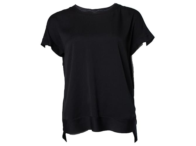 Autre Marque BY MALENE BIRGER, Black Short Sleeve Top Polyester  ref.1003766