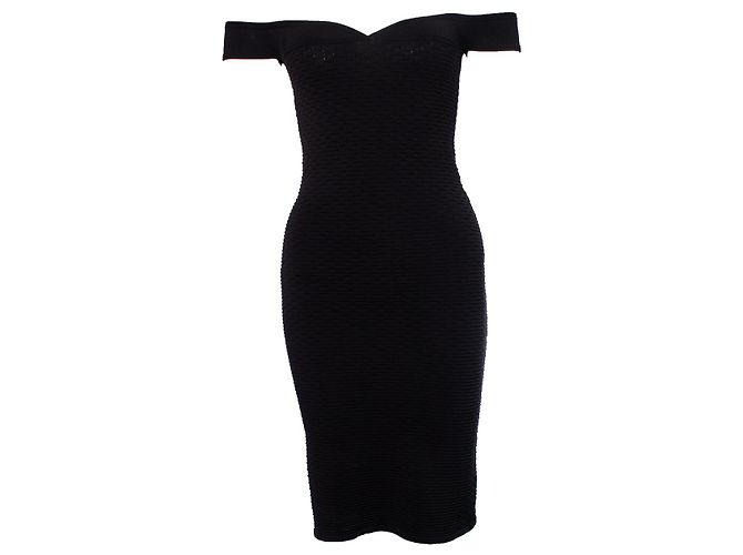IRO, Schulterfreies Nunzia-Kleid in Schwarz