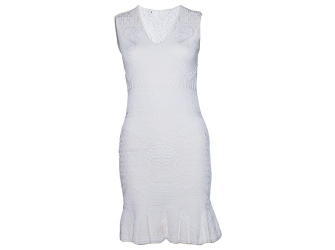 Roberto Cavalli, vestido estructurado blanco