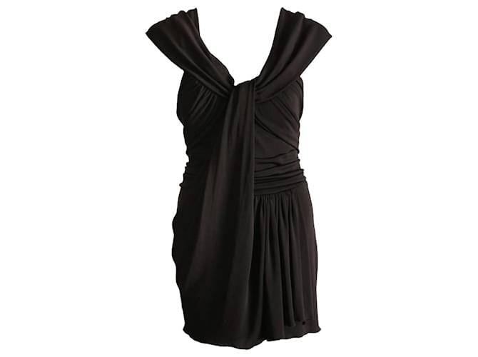 Elie Saab, black halter dress.  ref.1003789