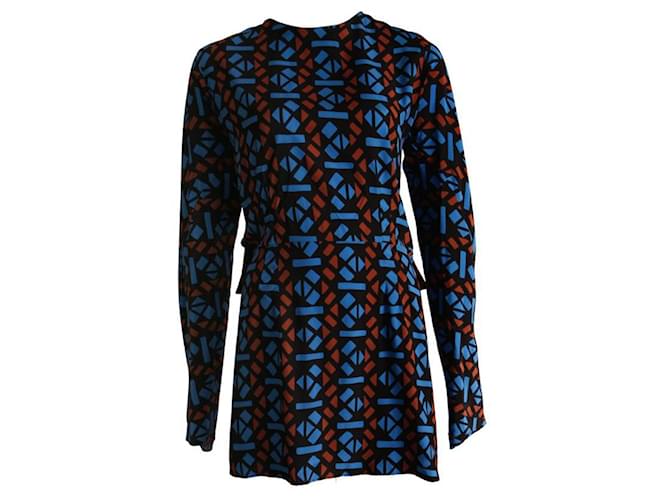 Marni, multicoloured dress in size 42IT/S. Multiple colors Silk  ref.1003792