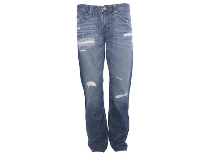 Autre Marque Adriano Goldschmiedt, jeans rectos azul claro Algodón Juan  ref.1003822