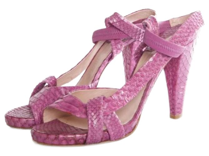 Chloé Chloe, bombas python roxas em tamanho 40. Roxo Couro