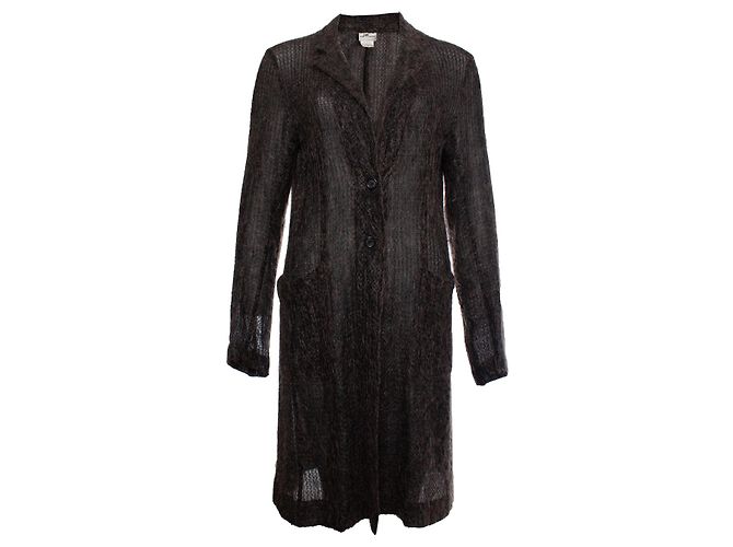 Dries van Noten, Cardigã Mohair em marrom