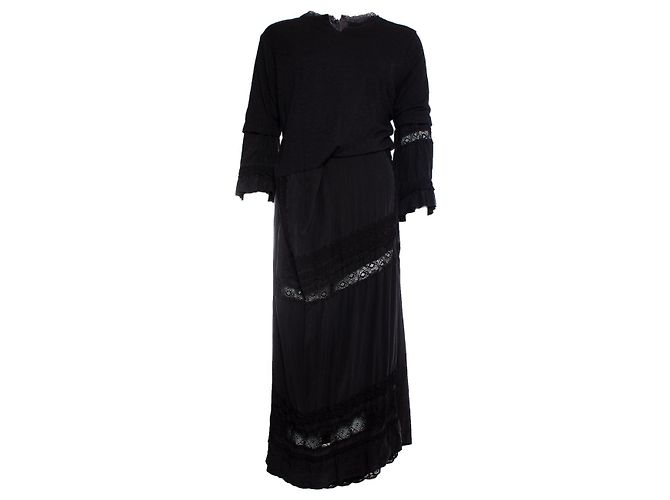 COMME des GARCONS, asymmetrisches Maxikleid Schwarz