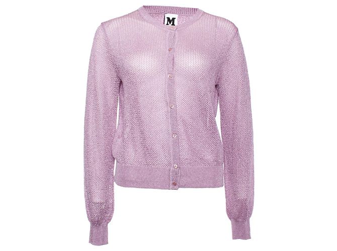 MISSONI, Lila Strickjacke mit Lurex