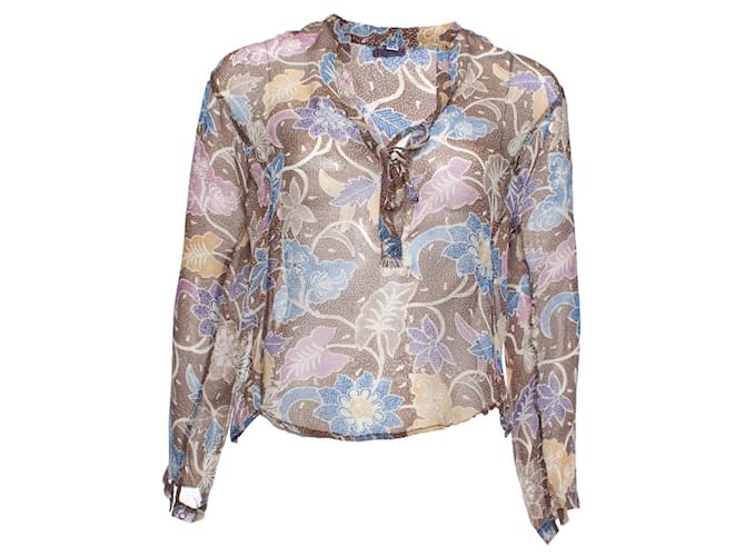 Autre Marque RAYA, blusa con stampa floreale e pois Multicolore  ref.1003882