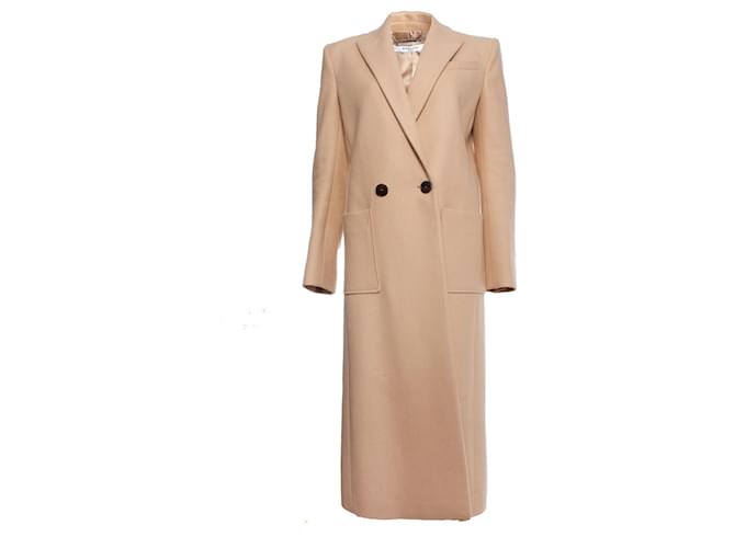 Givenchy, Manteau long en laine beige  ref.1003908