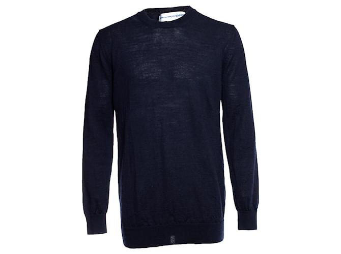 Comme Des Garcons Comme Des Garçons, Blue wool sweater.  ref.1003923