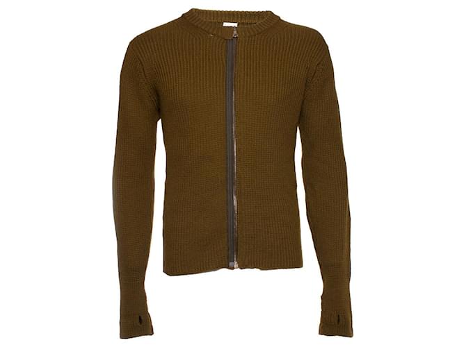 Paul Smith, Cardigan en laine tricotée Vert  ref.1003944